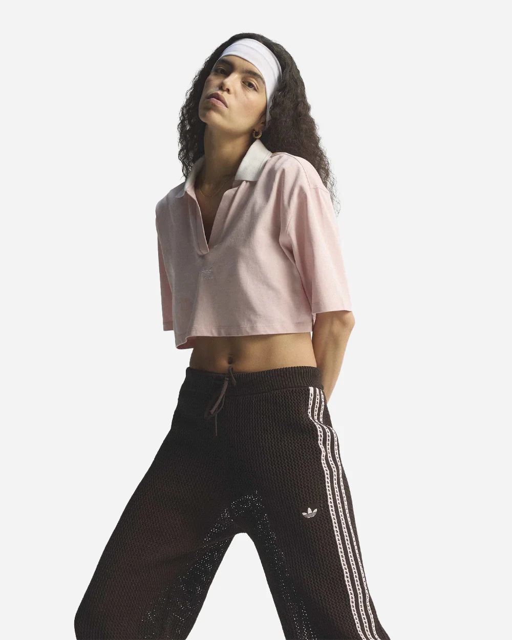 Knitted Crochet Firebird Track Pants Aurora Coffee - Image 3