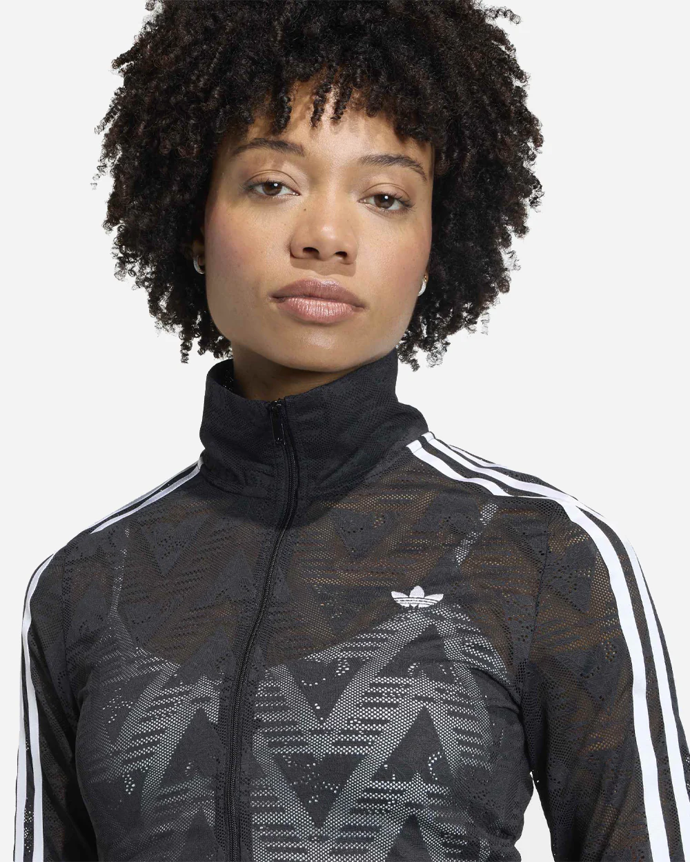 Firebird Lace Track Top Black - Image 3