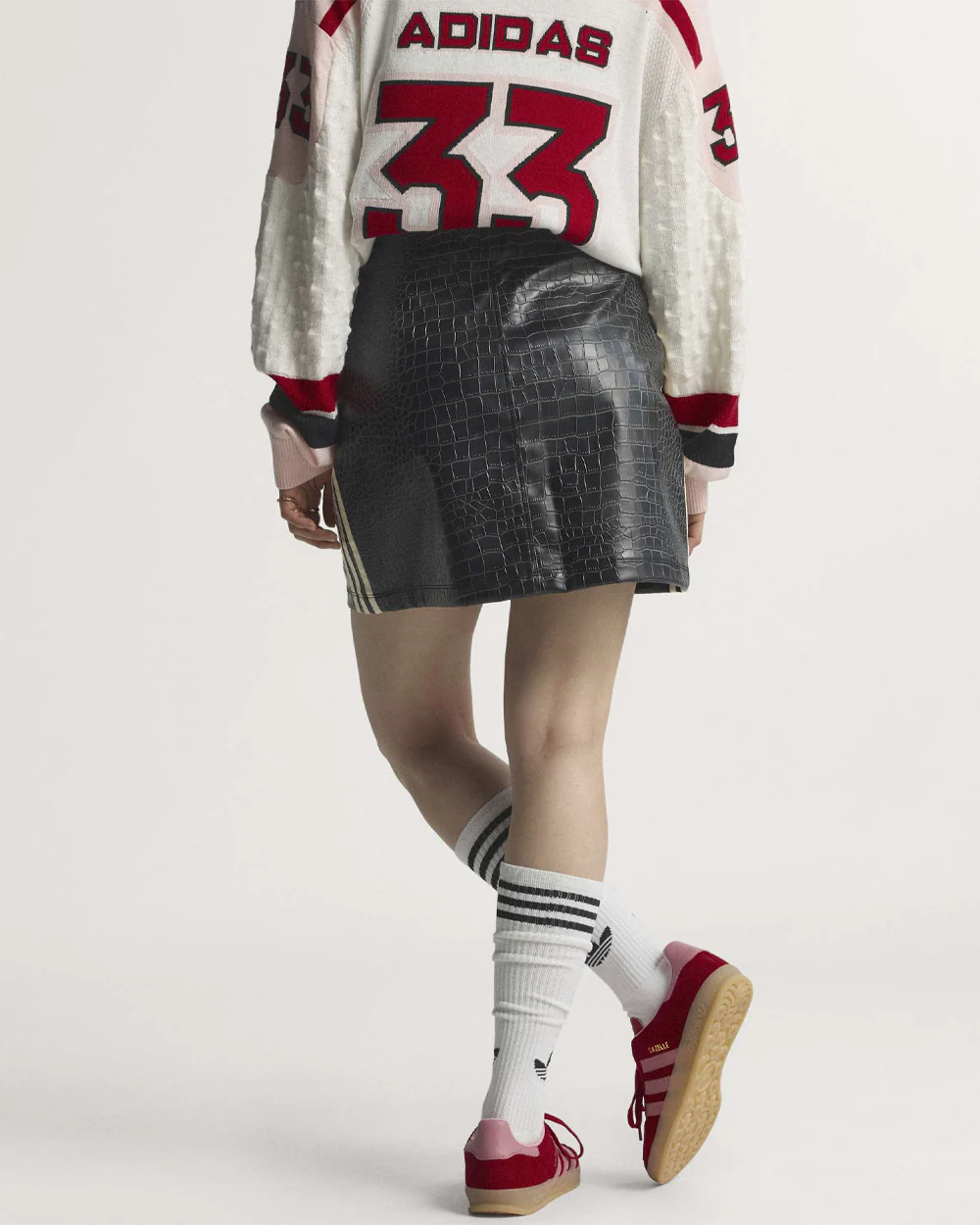 Pleather Mini Skirt Black - Image 6