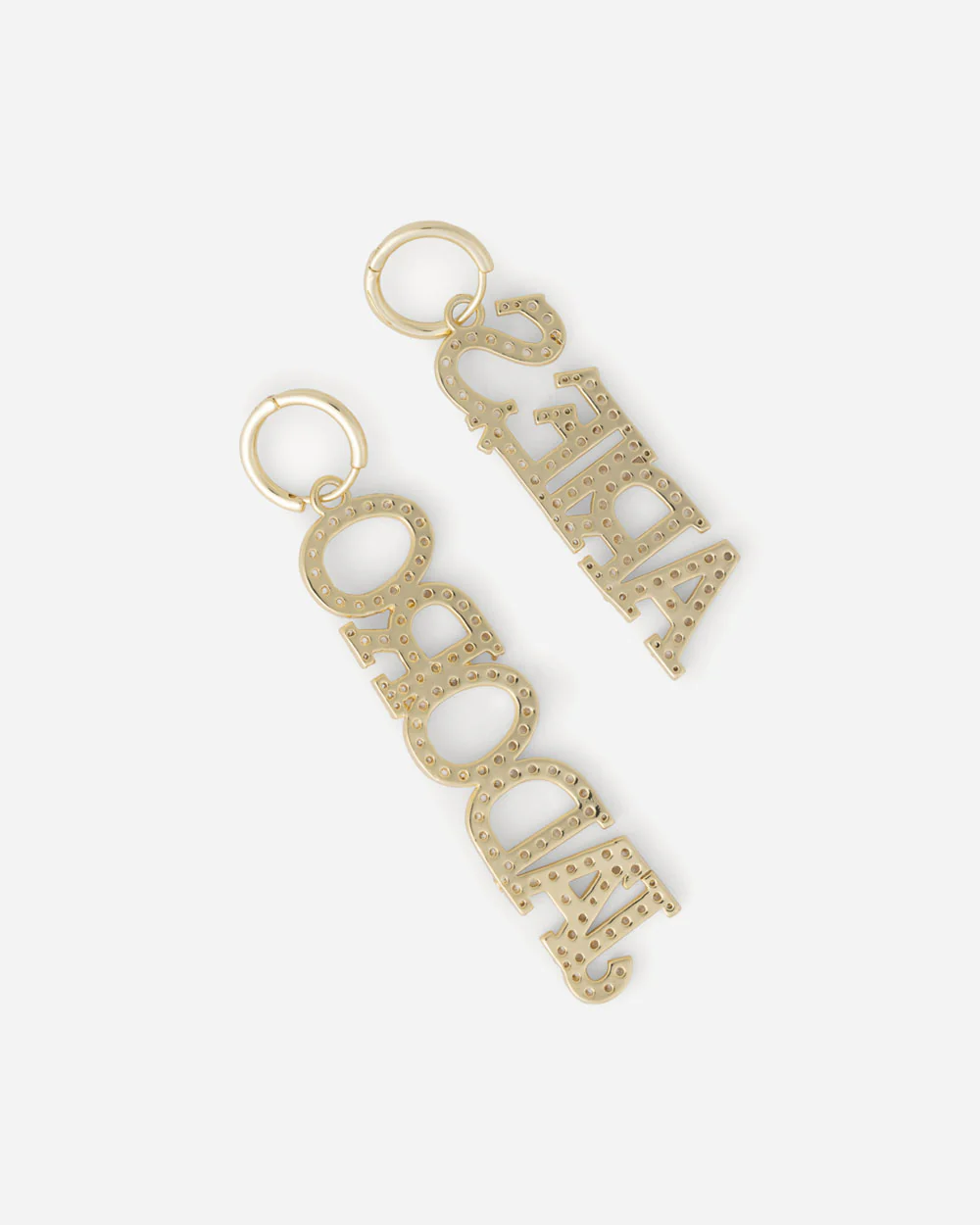 J'adoro Aries Paved Earrings Gold - Image 5