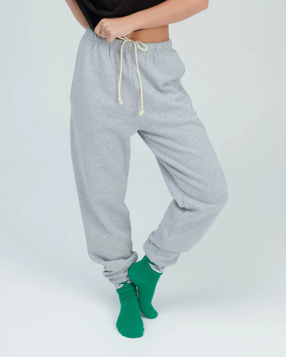 Fruit Of The Loom x Vintage Fit Sweatpants Heather Grey - Image 5